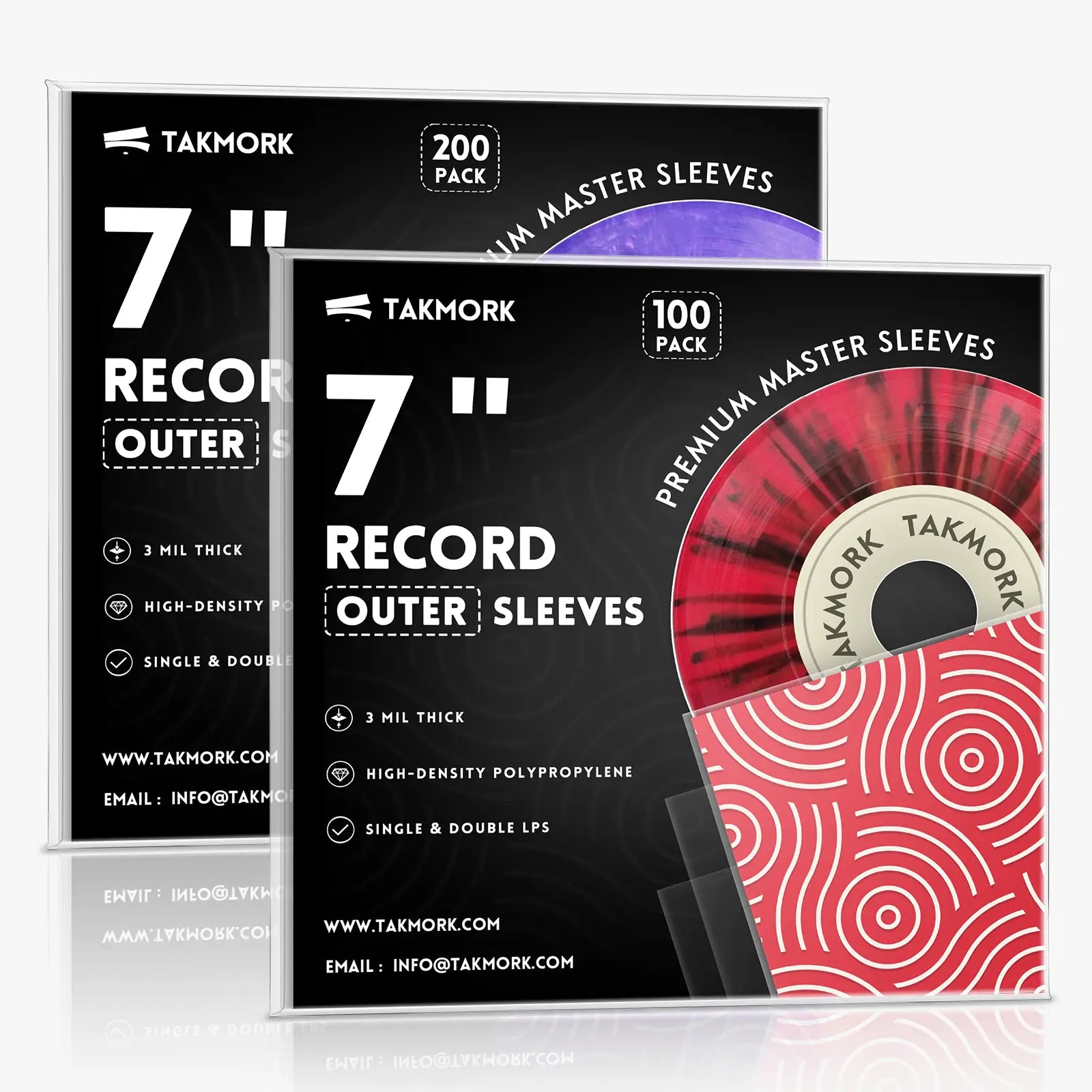 TAKMORK Record Inner Sleeves Rice Paper Anti Static