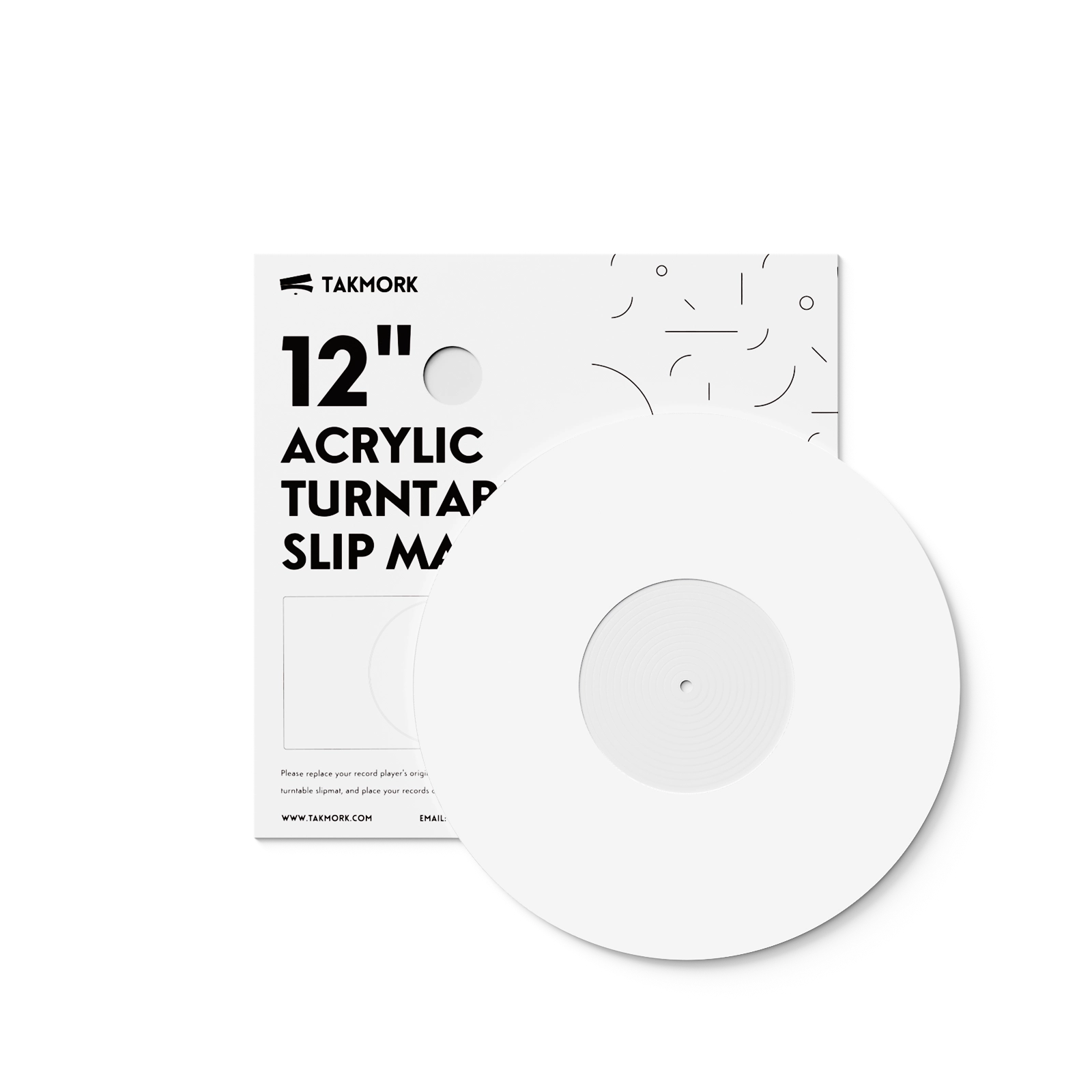 TAKMORK Acrylic turntable platter mat
