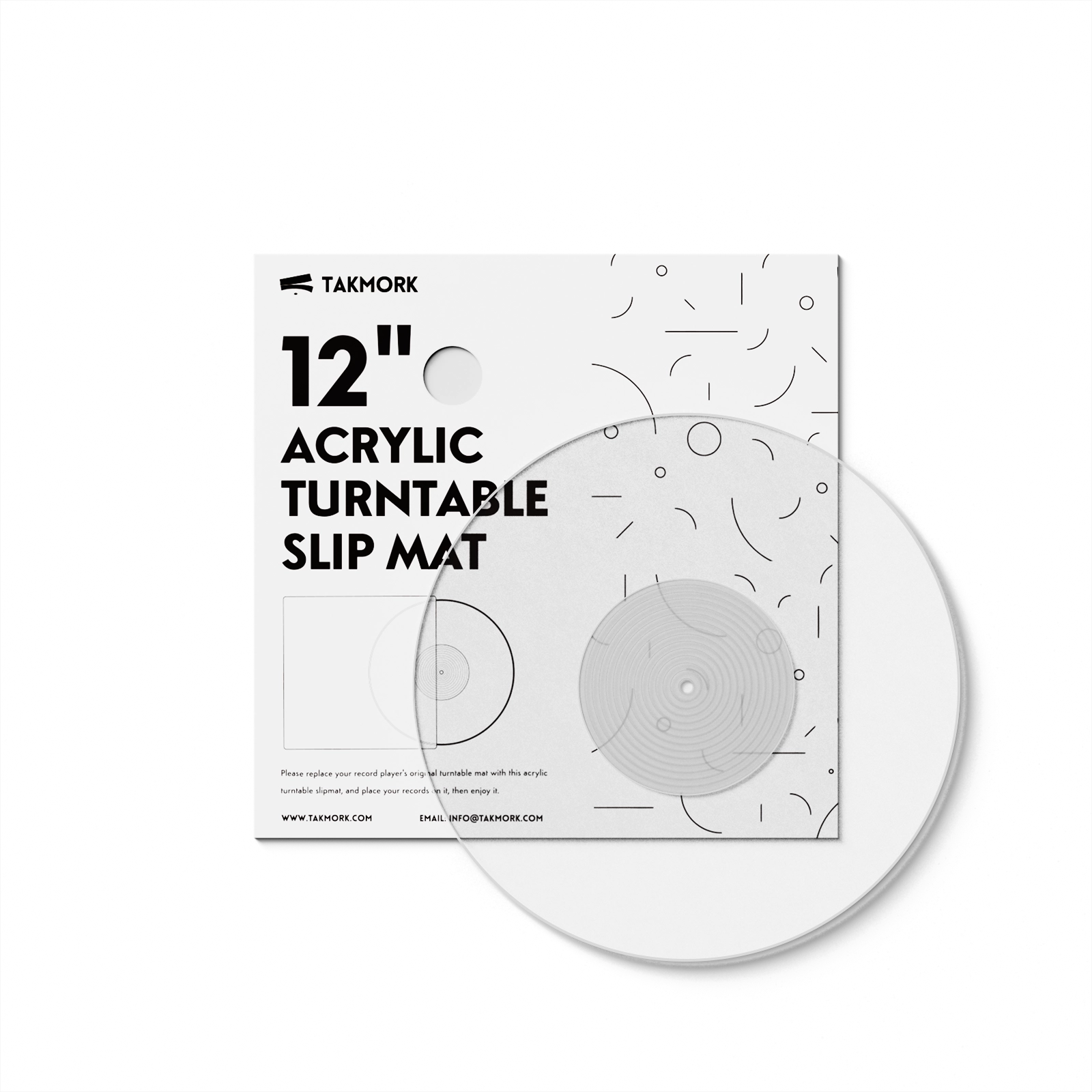 「Excalibur, Reflected Glass」プレイマット TAKMORK Acrylic turntable platter mat