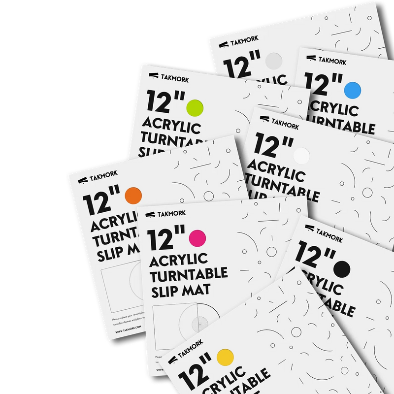 takmork acrylic turntable mat green