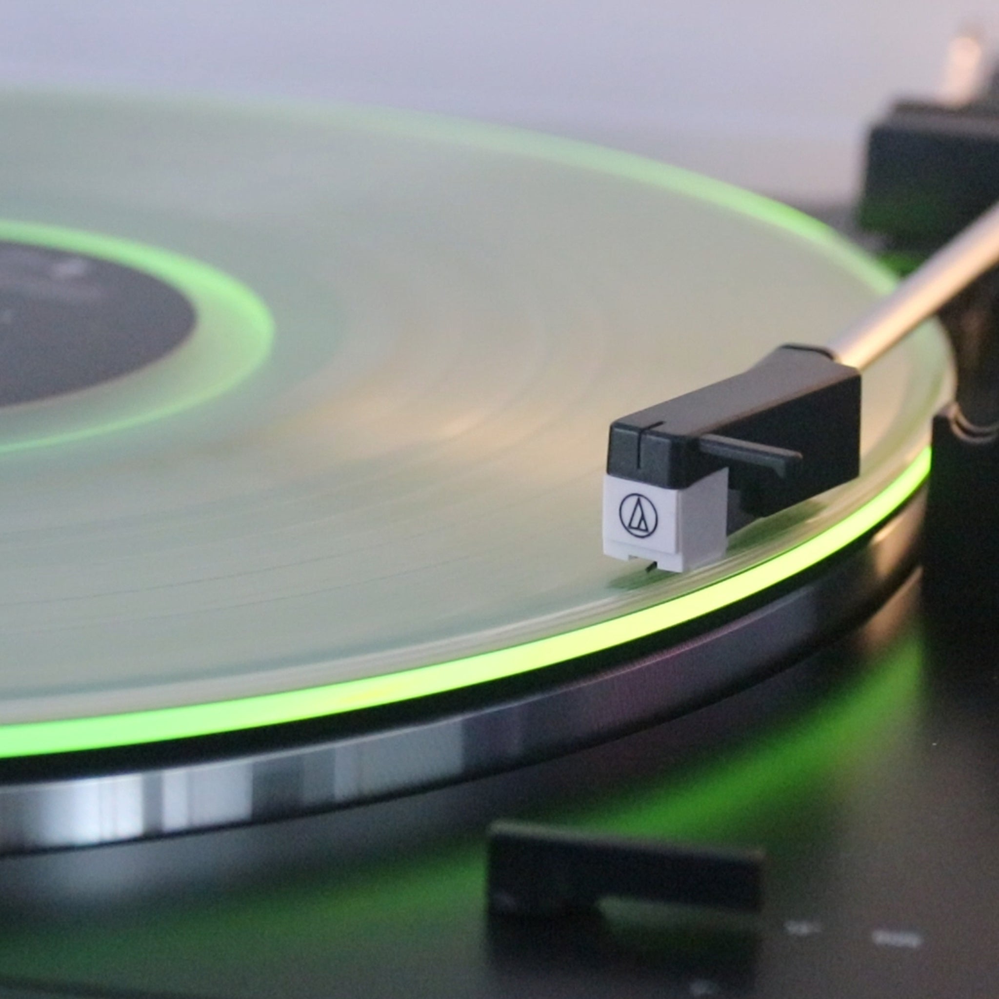 takmork acrylic turntable mat green