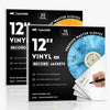 12-Inch White Blank Album Jackets – 350gsm Vinyl Record Covers