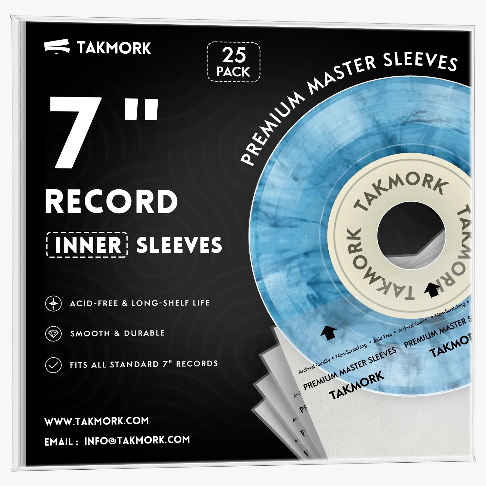 TAKMORK Record Inner Sleeves Rice Paper Anti Static TAKMORK Record Inner Sleeves Rice Paper Anti Static
