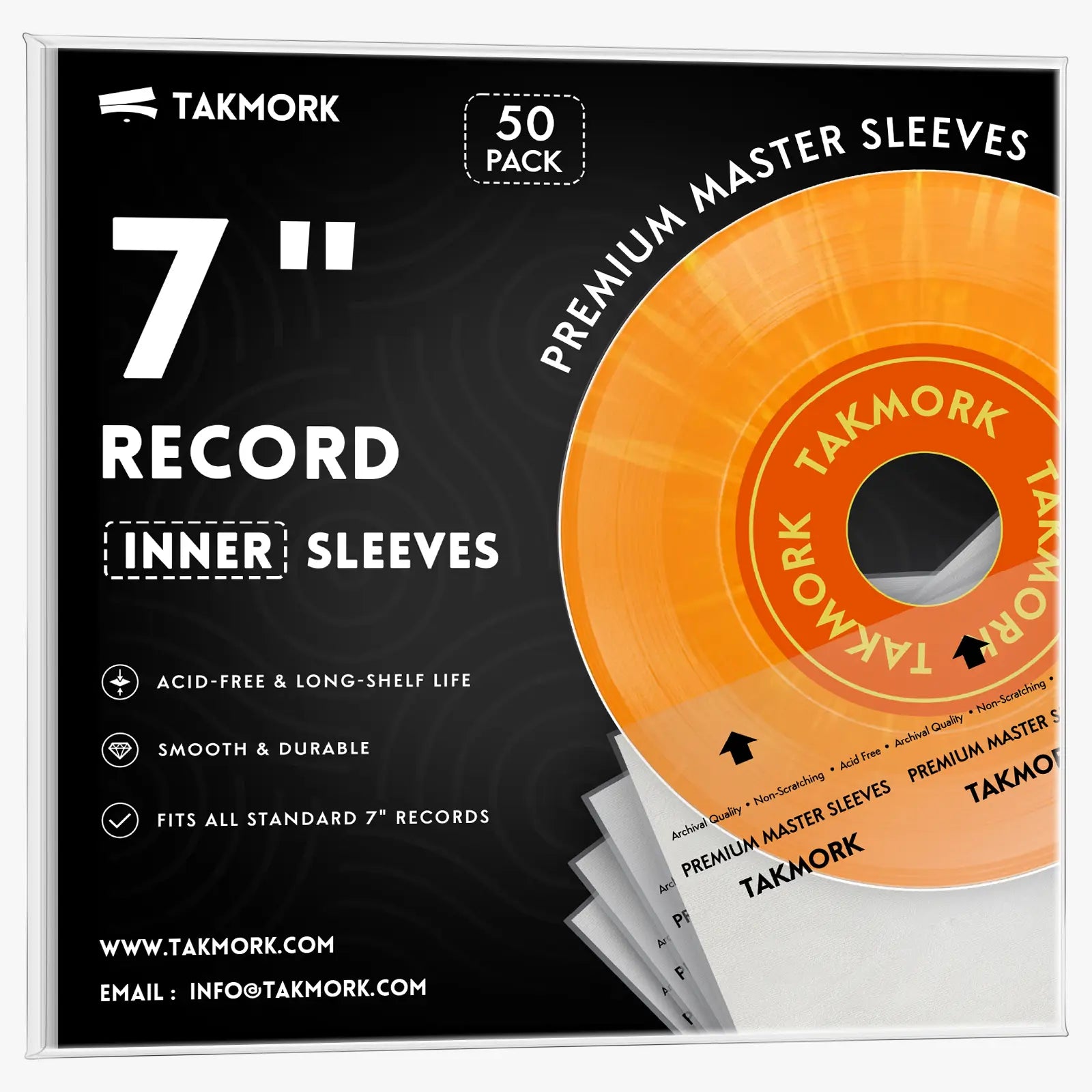7-Inch Vinyl Record Inner Sleeves