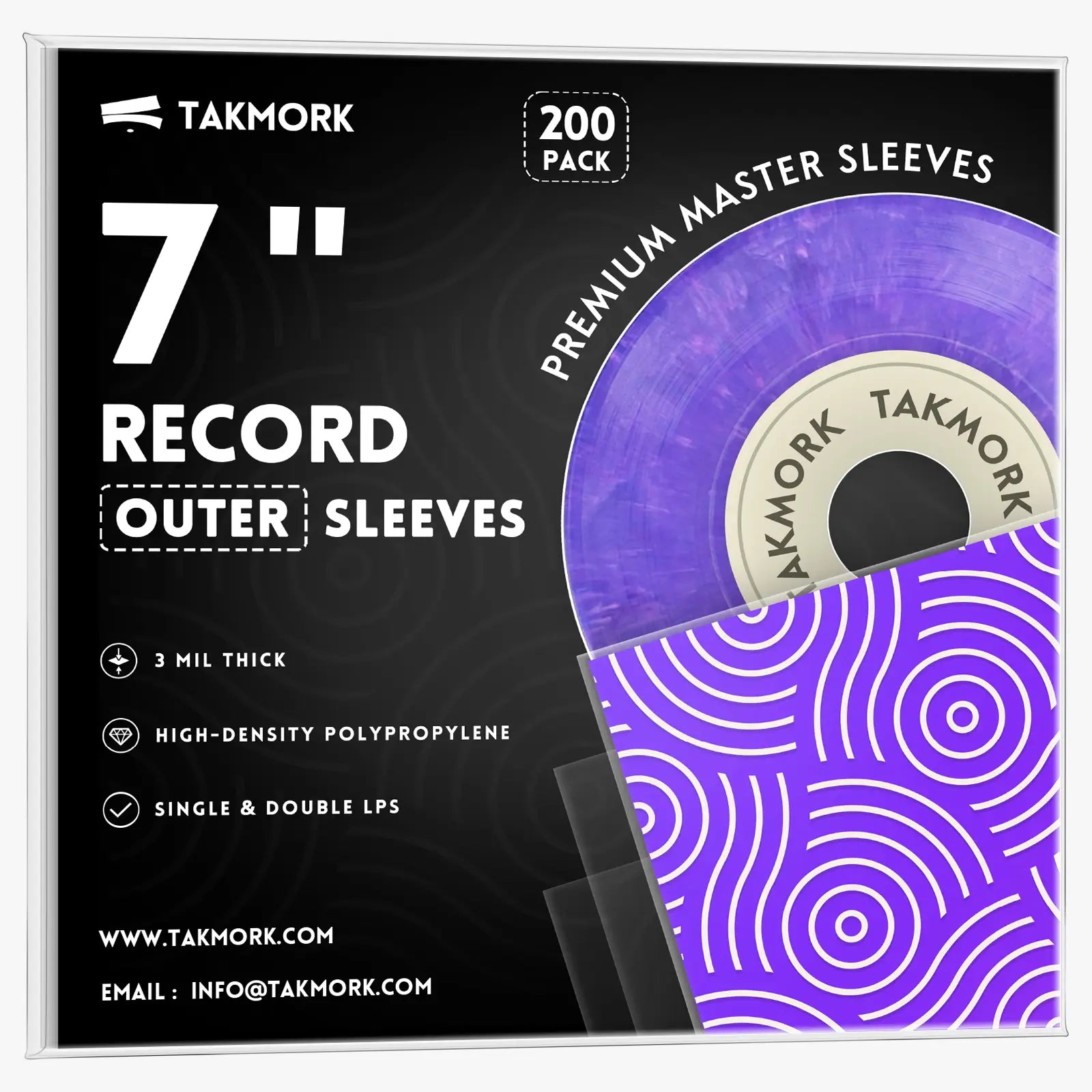 7-Inch Vinyl Record Outer Sleeves