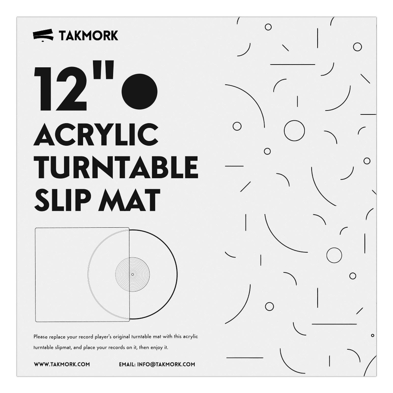 Acrylic Platter Mat for Turntables (Pink)