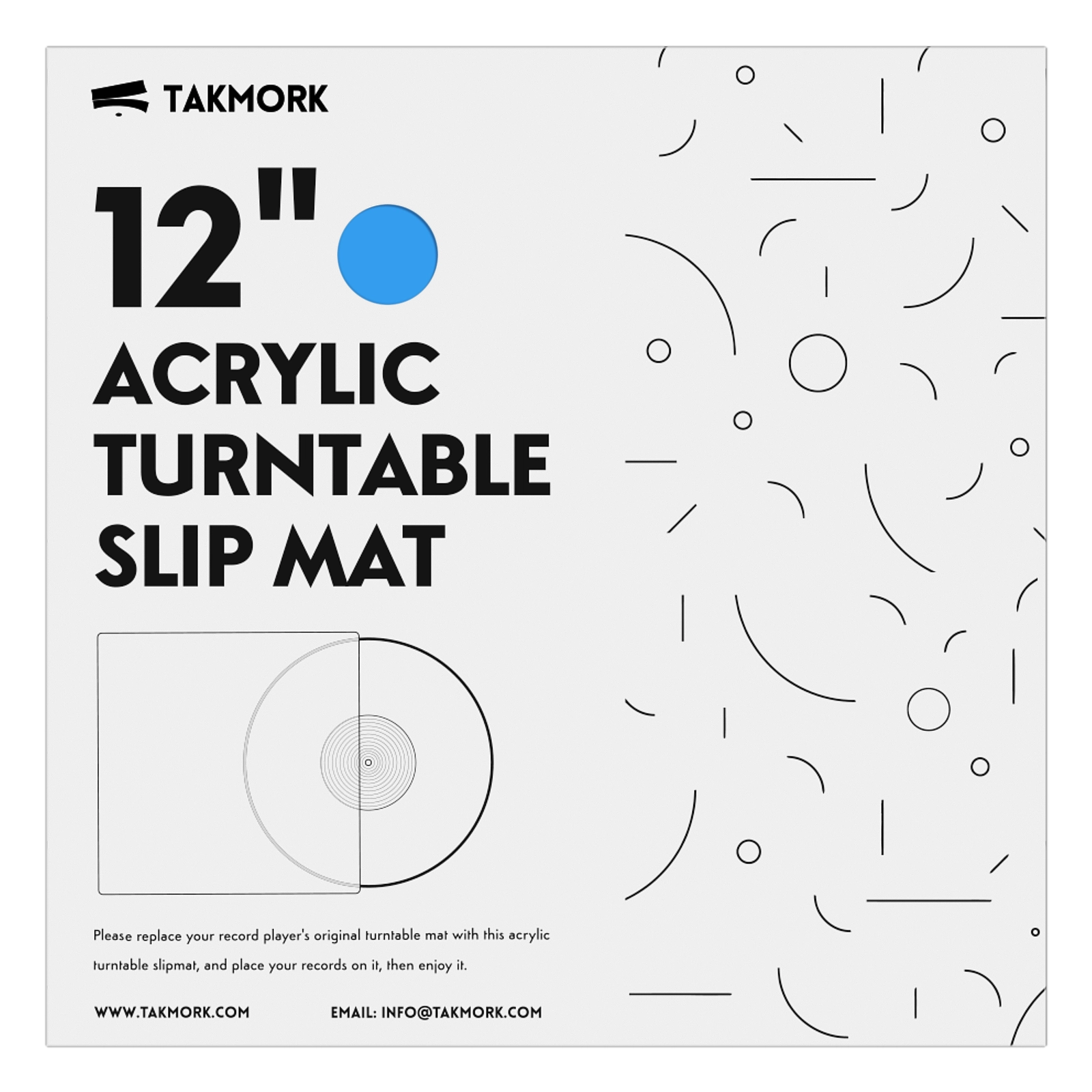 Acrylic Platter Mat for Turntables (Pink)