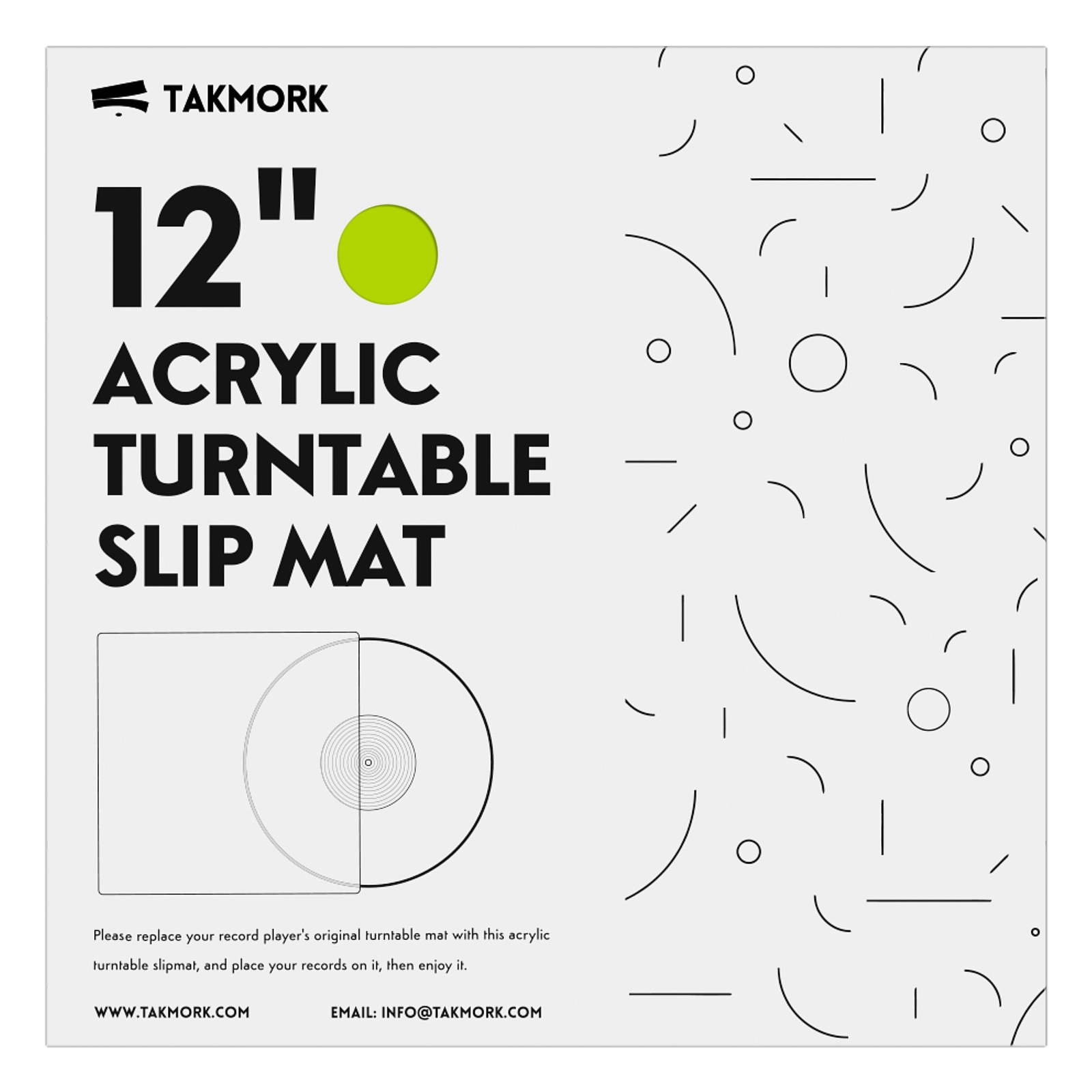 Acrylic Platter Mat for Turntables (Pink)