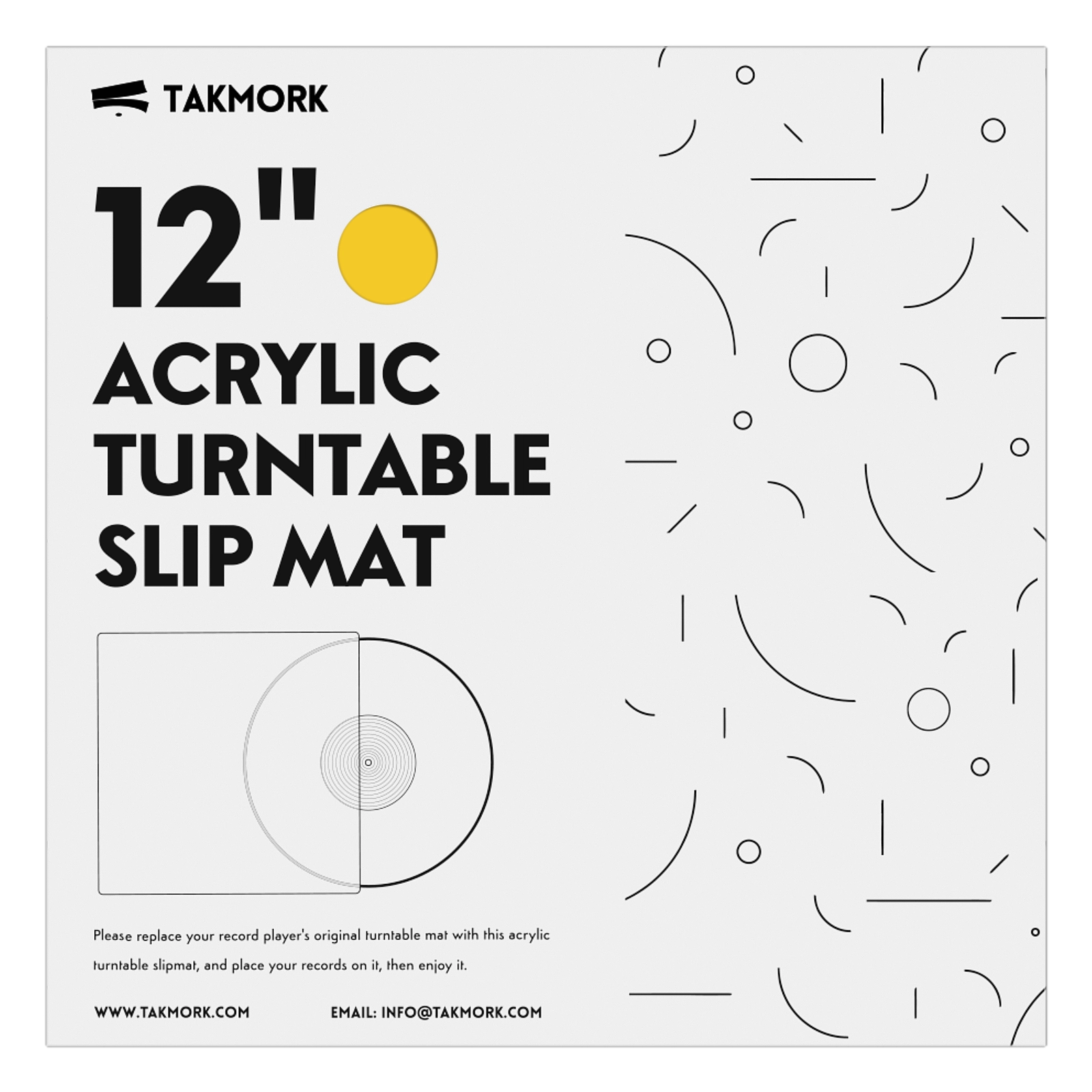 Acrylic Platter Mat for Turntables (Pink)