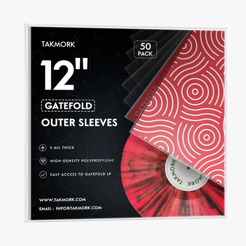 Premium 3-Mil Gatefold Vinyl Record Sleeves | Dual-Sided | TAKMORK Premium 3-Mil Gatefold Vinyl Record Sleeves | Dual-Sided | TAKMORK