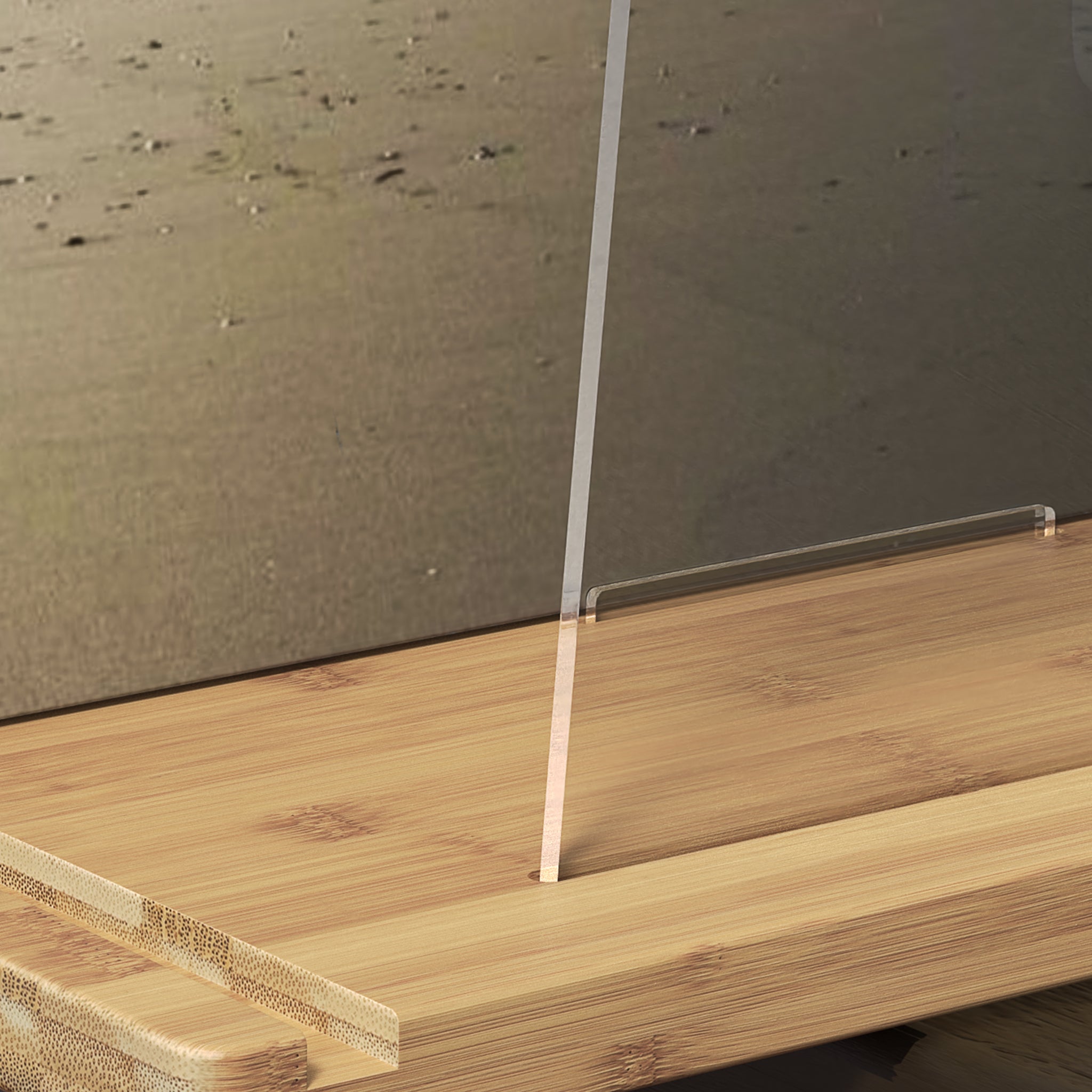 TAKMORK Record Storage Holder is made of high density transparent acrylic sheet with thick bamboo material，The vinyl records holder measures approximately 11 x 14.57 x 9.84 inches，enough to hold about 45 records without worrying about tipping.The simple yet elegant combination of natural wood and clear acrylic ensures it complements various home decoration styles. 