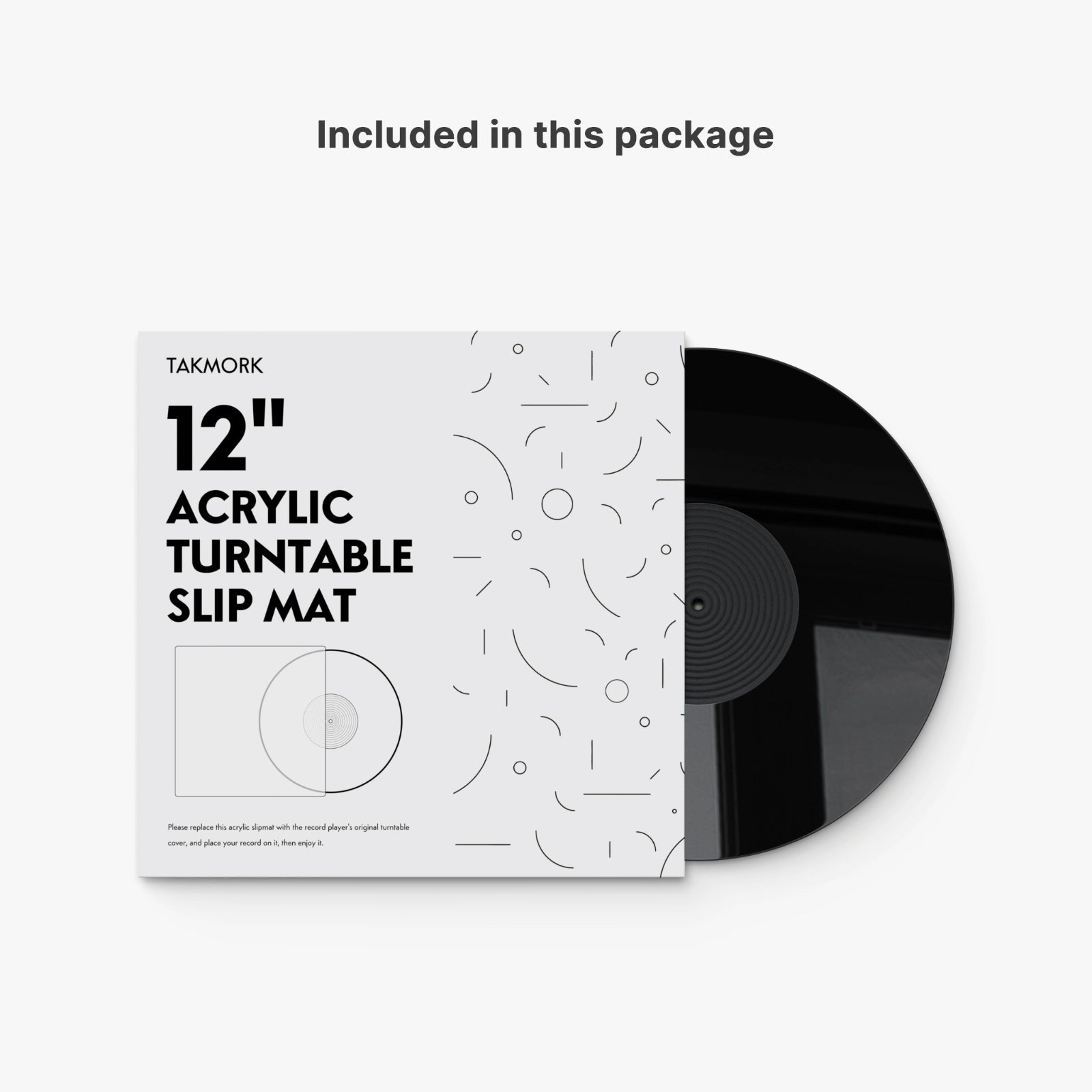 Tapis de plateau en acrylique pour platines