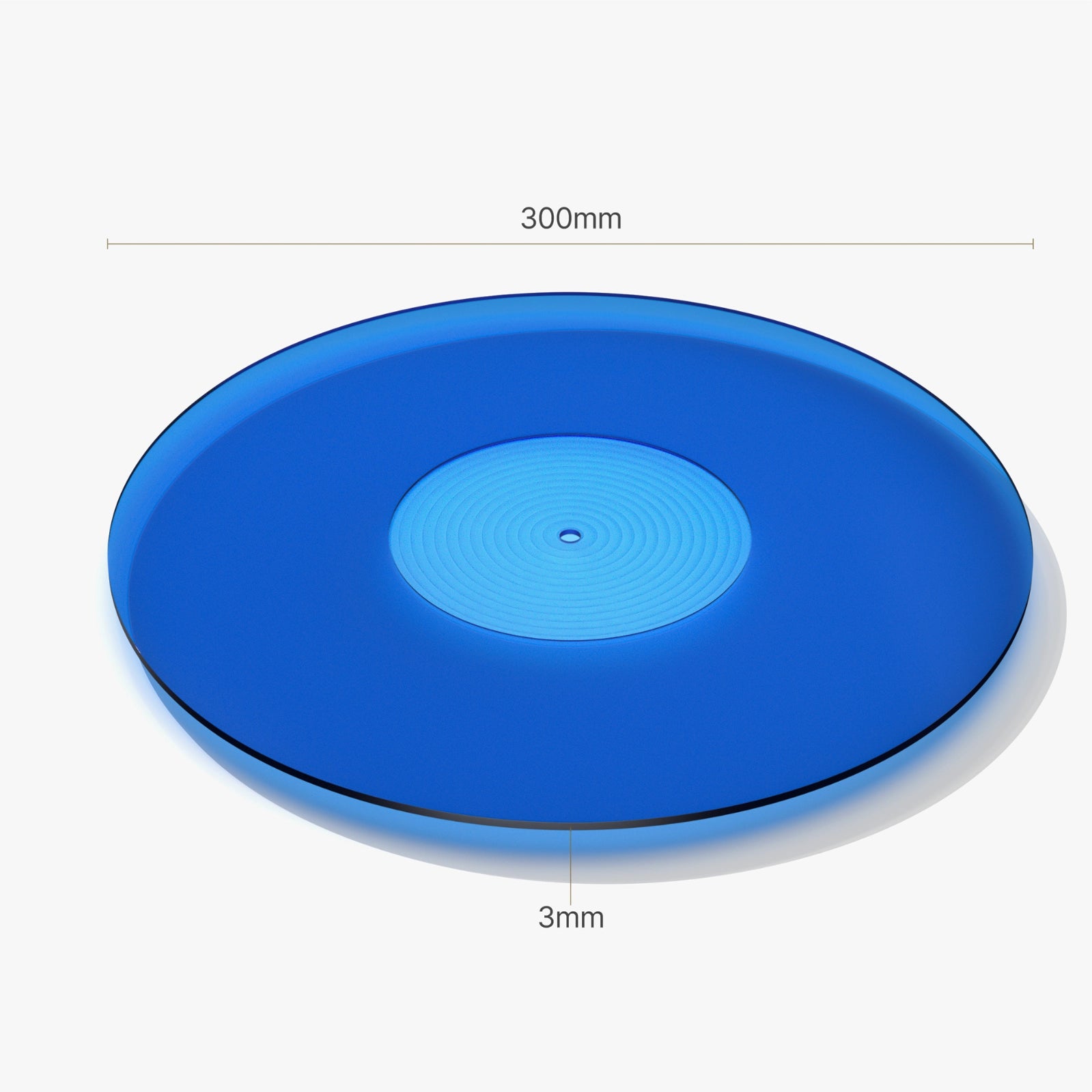 Acrylic Platter Mat for Turntables (Blue)