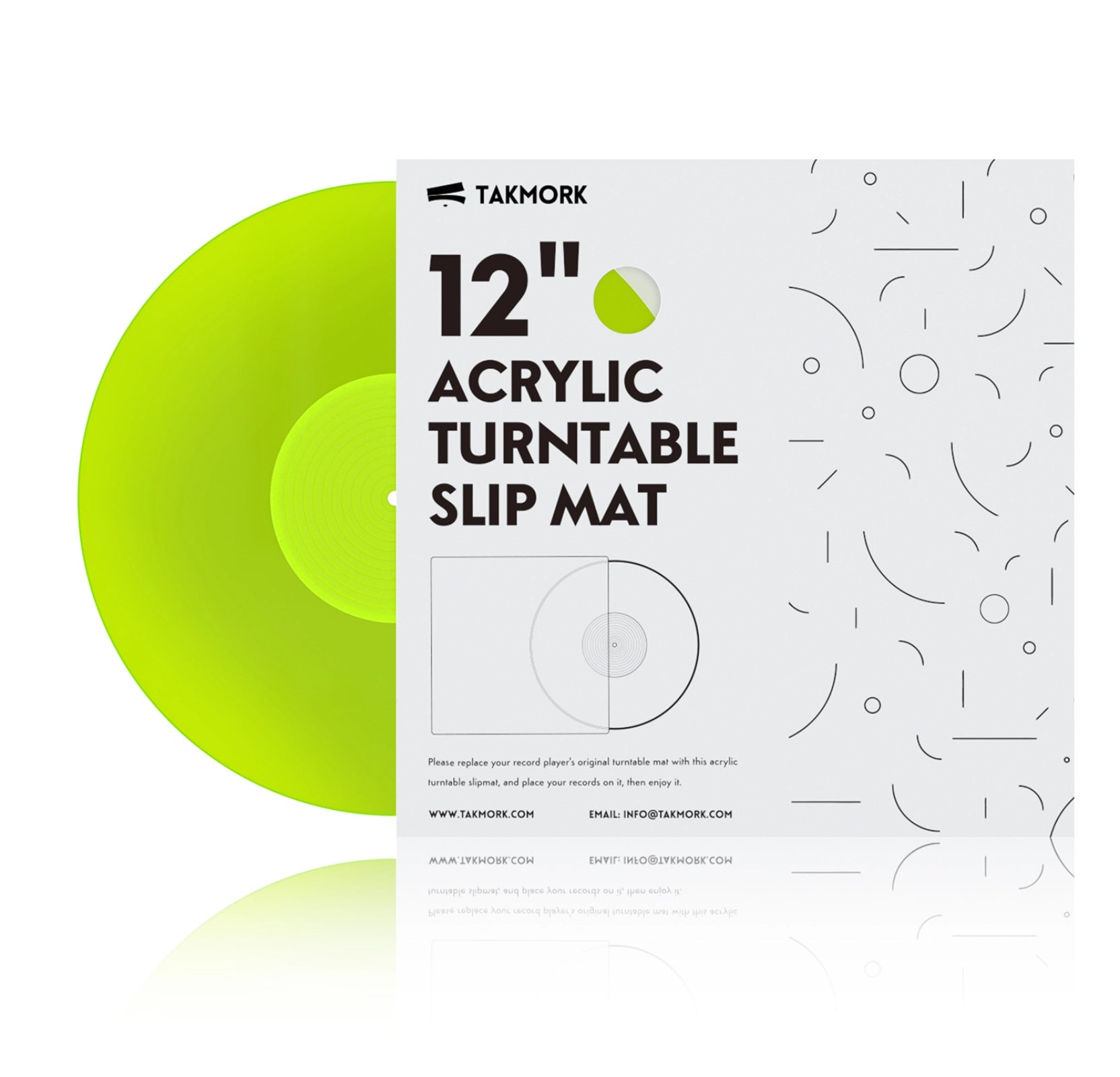 Acrylic Platter Mat for Turntables (Green)