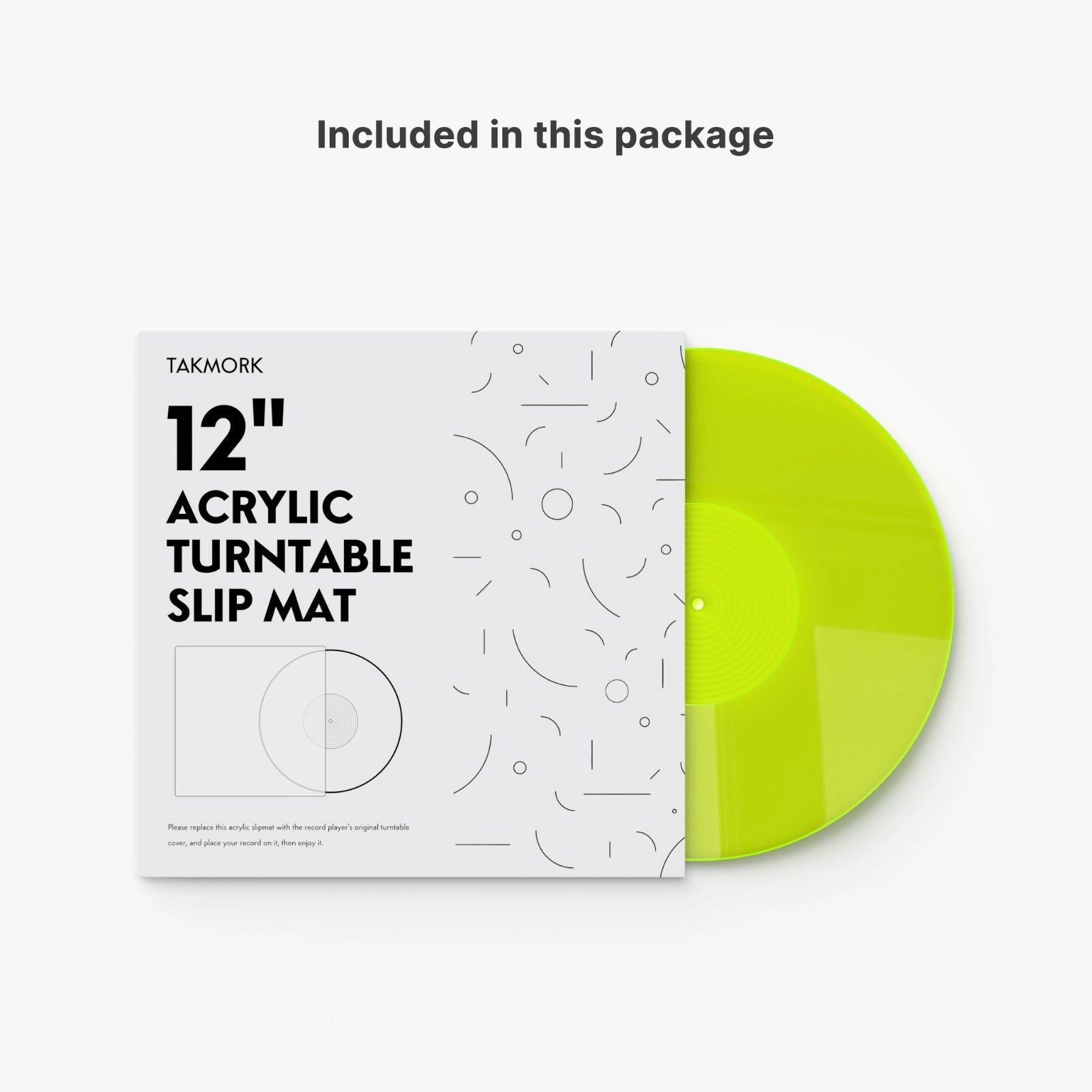 Acrylic Platter Mat for Turntables (Green)