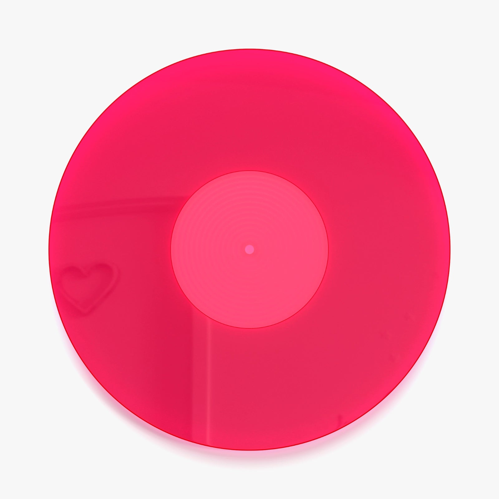 Acrylic Platter Mat for Turntables (Pink)