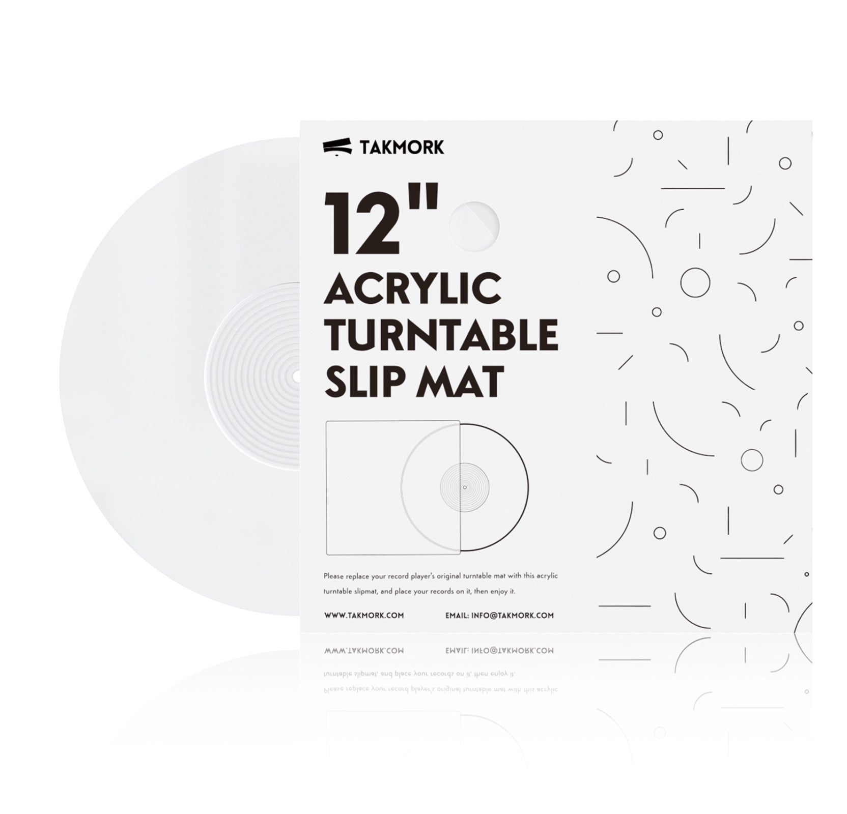 Tapis de plateau en acrylique pour platines