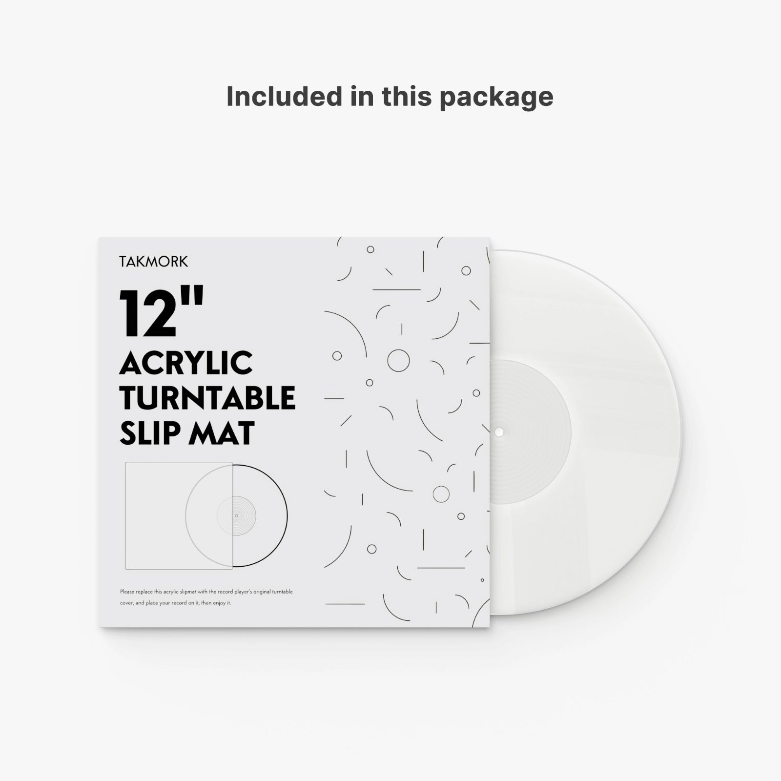 Tapis de plateau en acrylique pour platines