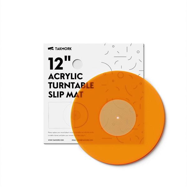 Acrylic Platter Mat for Turntables (Orange)
