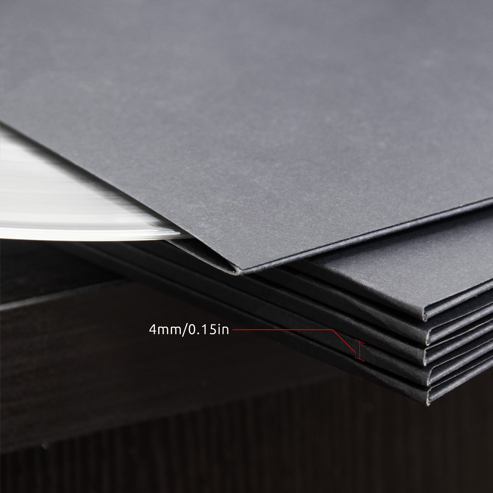 12-Inch Black Blank Album Jackets – 350gsm Vinyl Record Covers