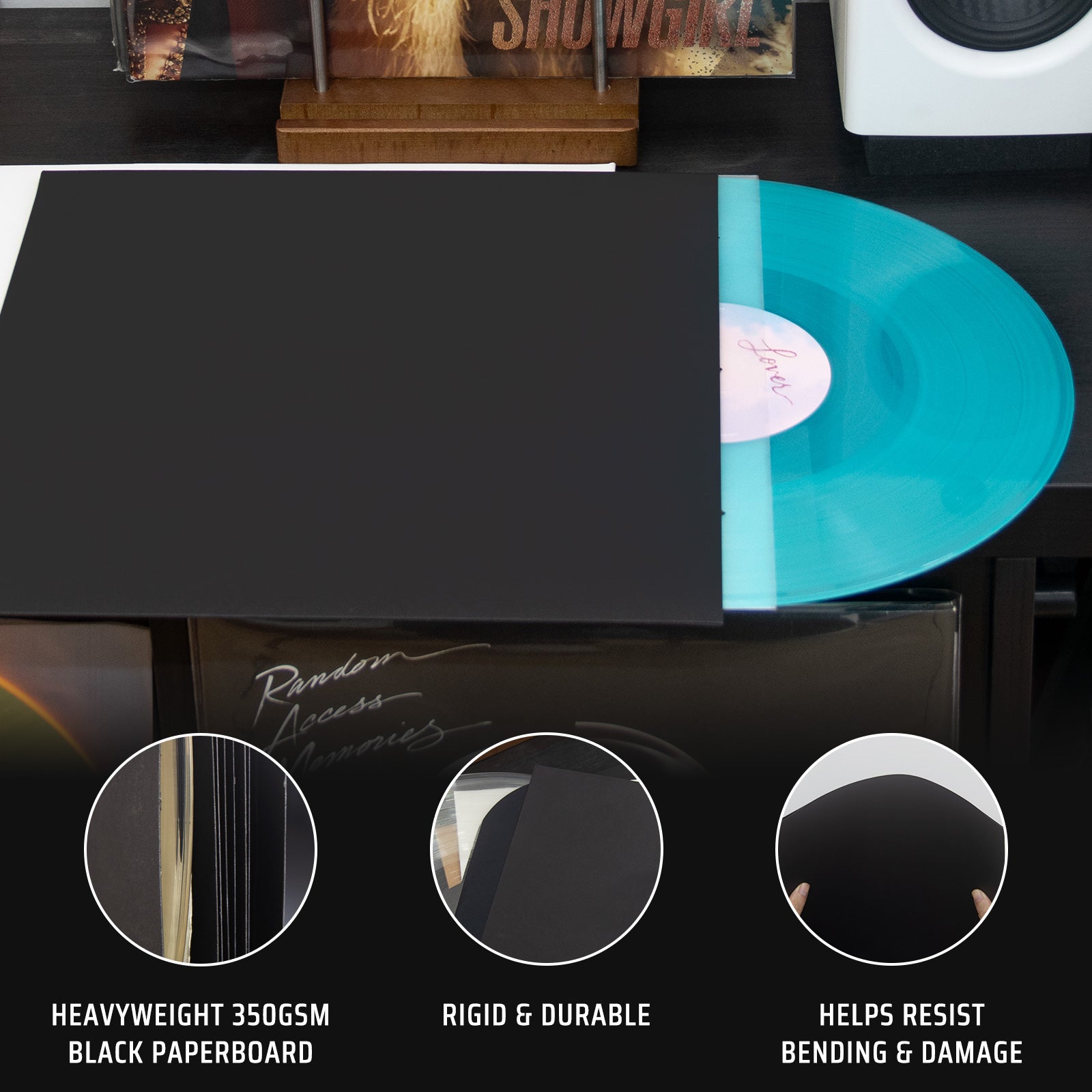 Pochettes intérieures pour disques vinyles de 12 pouces