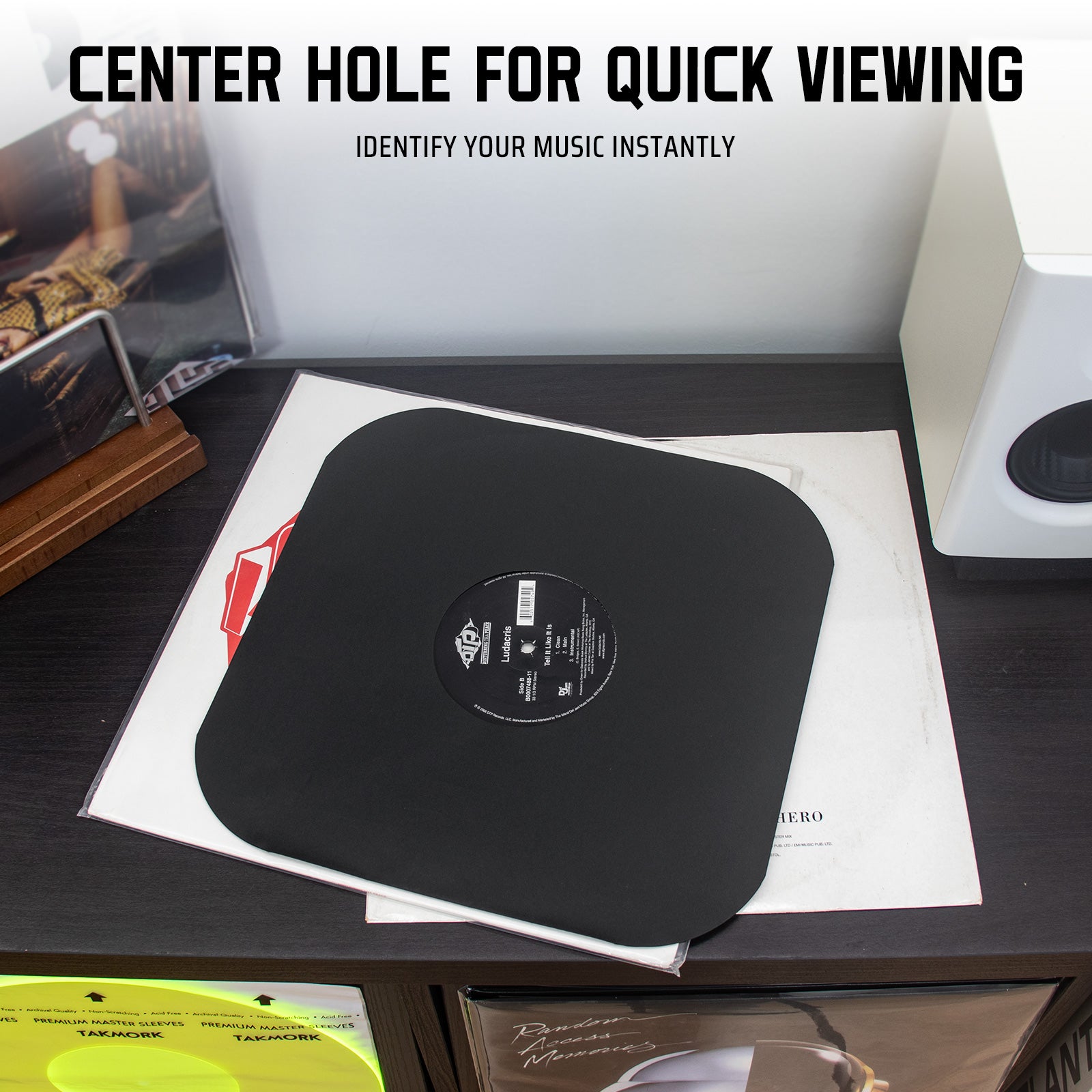 12-Inch Paper Record Inner Sleeves (Black)