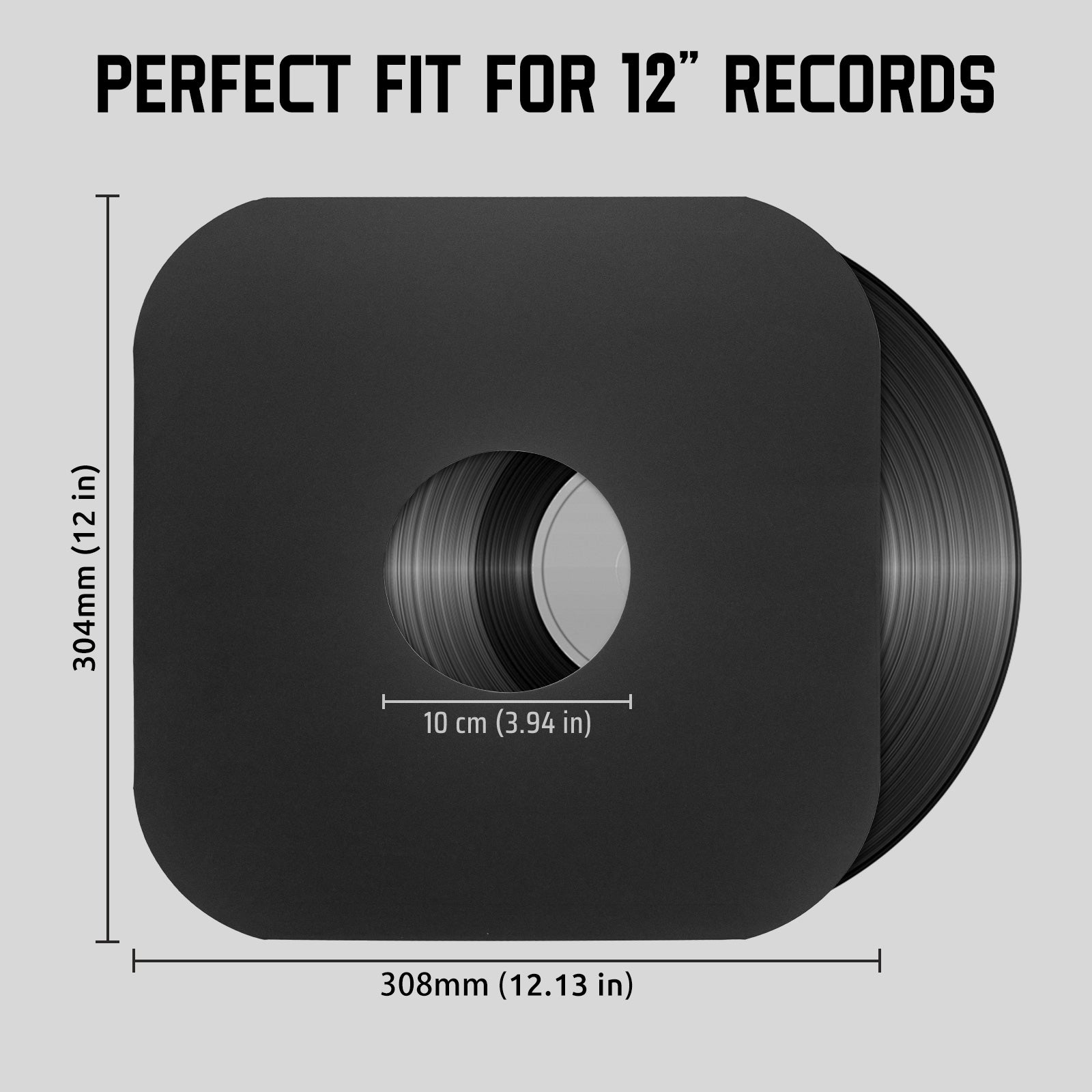 Pochettes intérieures pour disques vinyles de 12 pouces