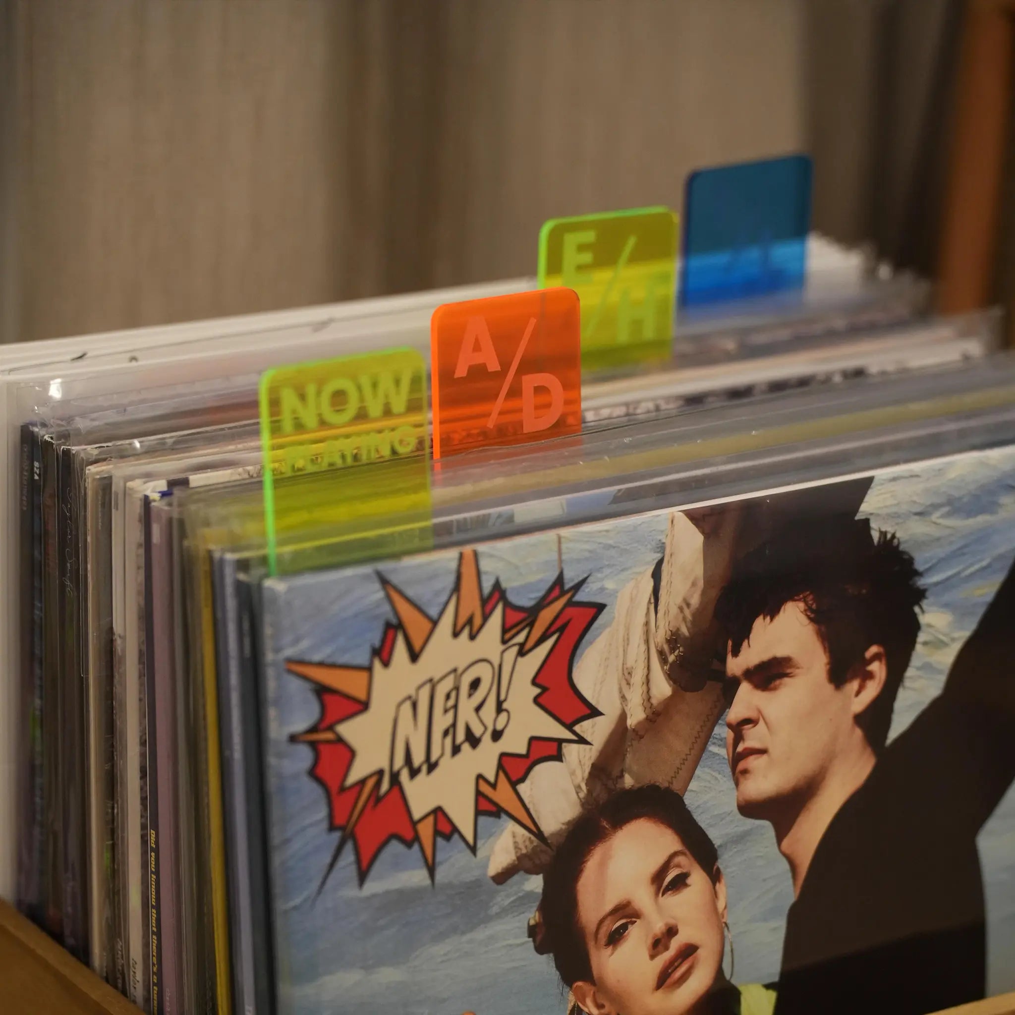 Acrylic Vinyl Record Dividers，A to Z