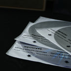 TAKMORK record inner sleeves are imported, three-ply, premium anti-static (rice paper-like) sleeves that work with both LPs and laser discs. The back construction consists of a paper layer sandwiched between two sheets of high density polyethylene (HDPE) with a clear HDPE front.